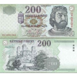 اسکناس 200 فورینت - مجارستان 2005