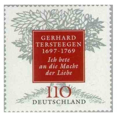 1 عدد تمبر 300مین سال تولد گرهارد ترستیجن نویسنده مذهبی اصلاح طلب - جمهوری فدرال آلمان 1997