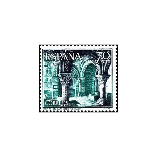 1 عدد  تمبر مناظر - San Isidoro´s Crypt, León - اسپانیا 1964