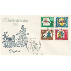 پاکت مهر روز تمبرهای خیریه - افسانه ها - جمهوری فدرال آلمان 1966