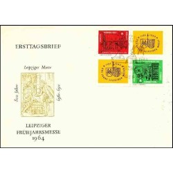 پاکت مهر روز تمبر نمایشگاه بهاره لایپزیگ - جمهوری دموکراتیک آلمان 1964 ارزش تمبر 21 دلار