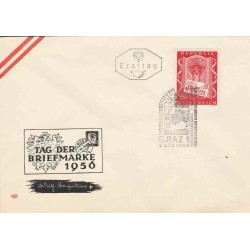 پاکت مهر روز تمبر روز تمبر - اتریش 1956  ارزش تمبرها 3.2 دلار