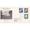پاکت مهر روز تمبر سری پستی گل و پرندگان - 1d , 2d , 9d - جزیره نورفولک 1960