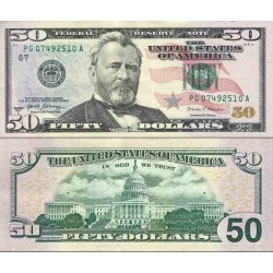 اسکناس 50 دلار - آمریکا 2017 - سری A - بوستون - سفارشی
