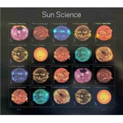 مینی شیت تمبر علم خورشید - خود چسب - B - آمریکا 2021 قیمت 26.8 دلار