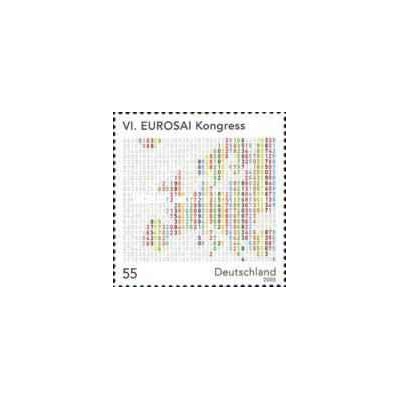 1 عدد  تمبر ششمین کنگره یوروسای - EUROSAI - جمهوری فدرال آلمان 2005